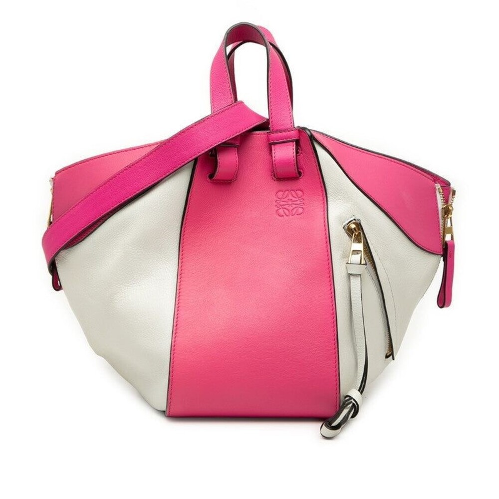 Loewe Anagram Hammock Small Leather Handbag Pink